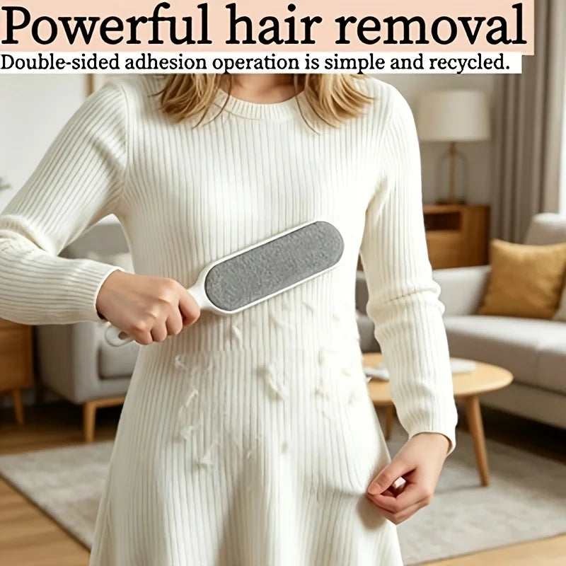 Fur-Free Home 2-in-1 Lint & Pet Hair Brush, reusable pet hair remover