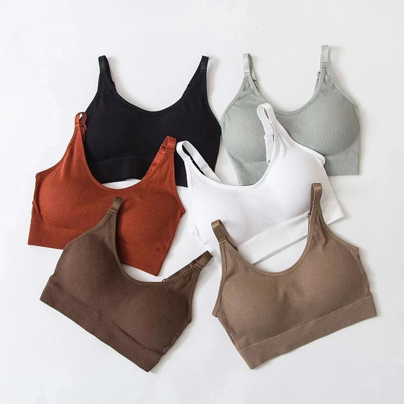 Wireless Cotton Tube Top Bra
