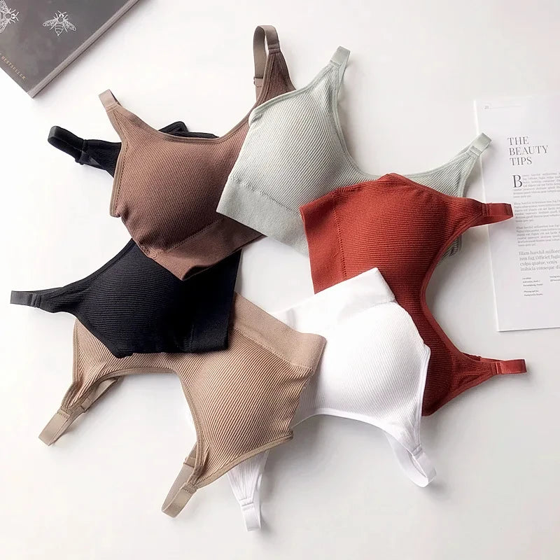 Wireless Cotton Tube Top Bra