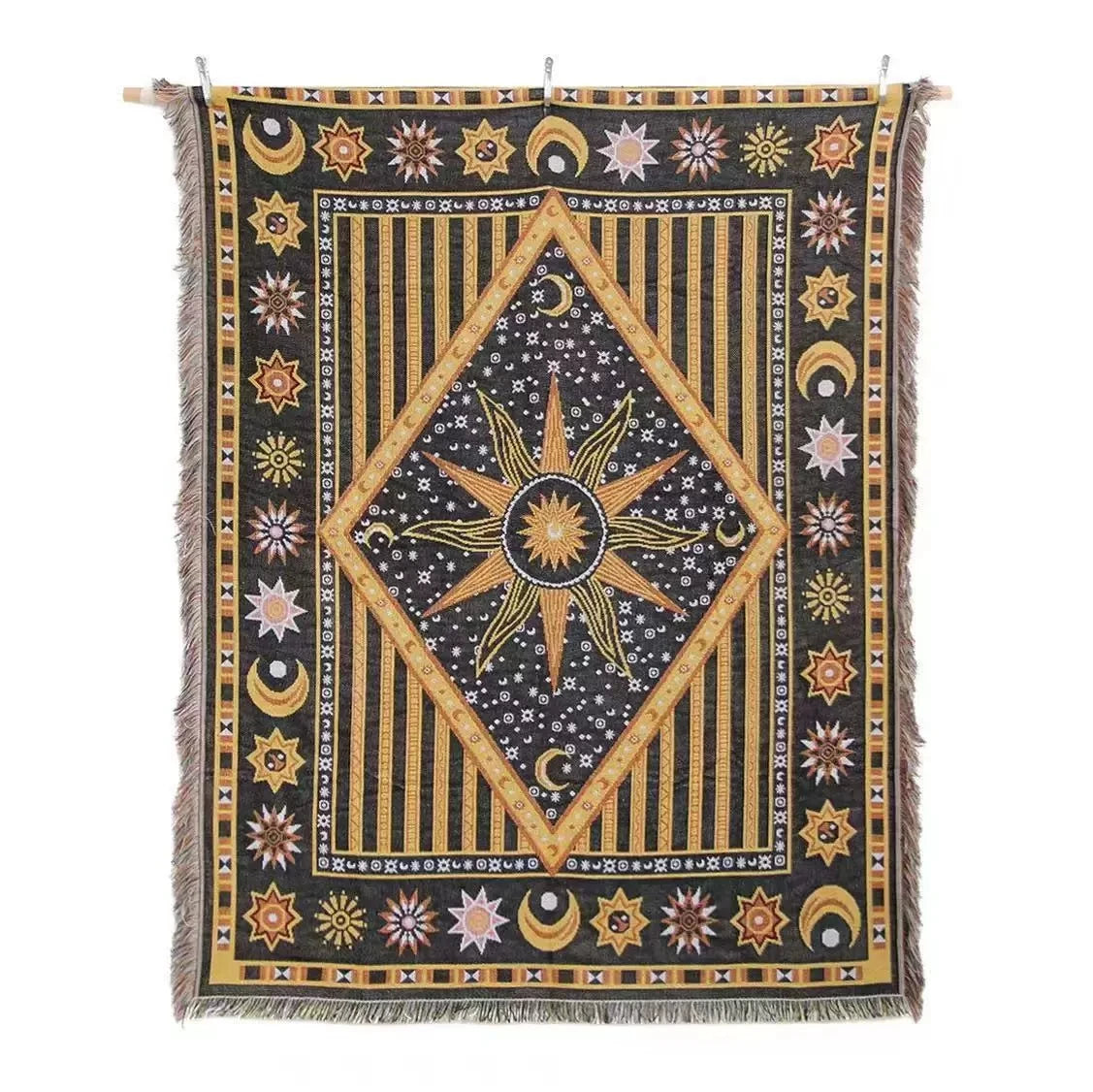 Boho Plaid Throw Blanket
