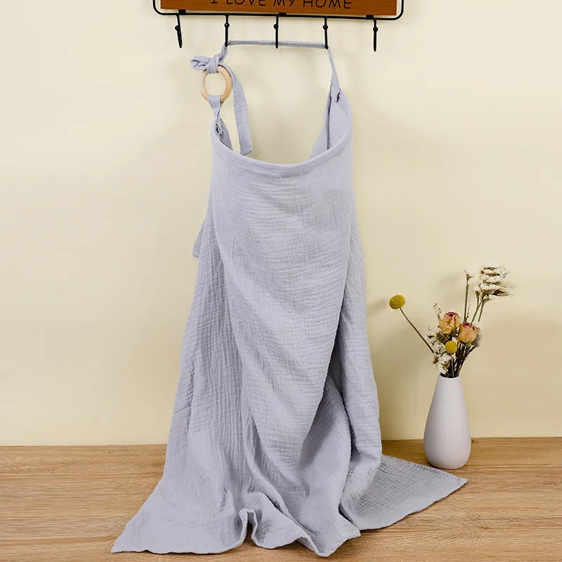 Nursing cover shown in purple colorway