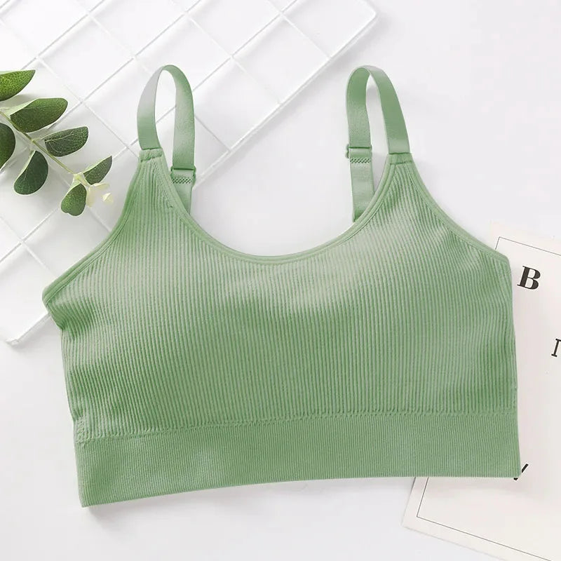 Wireless Cotton Tube Top Bra