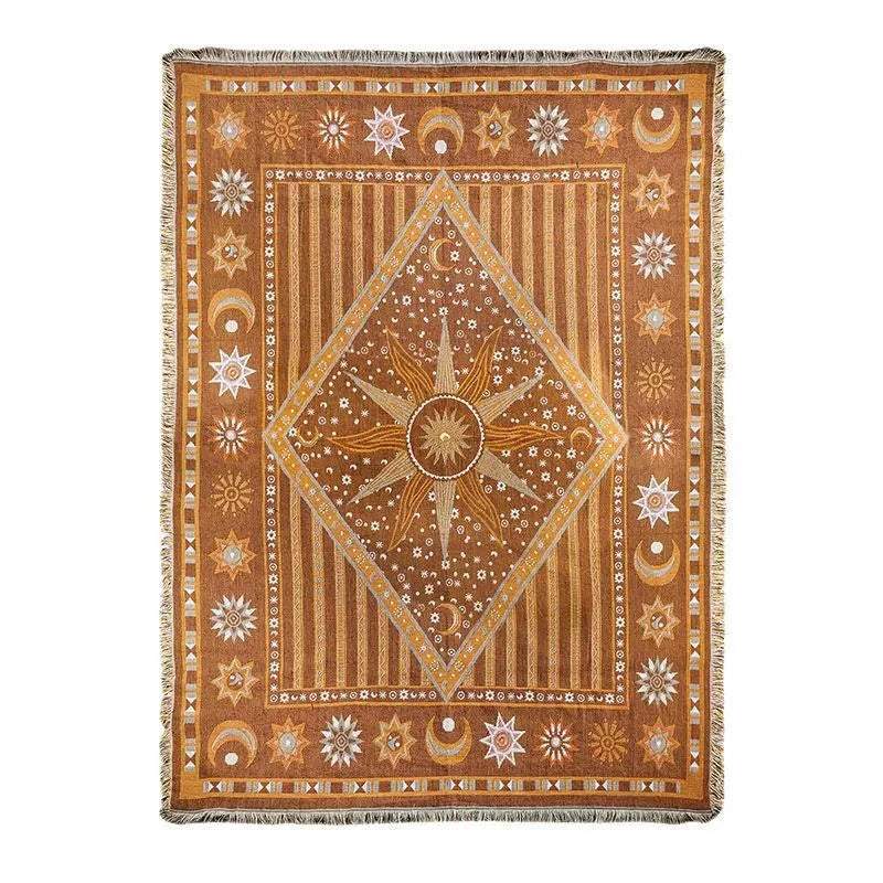 Boho Plaid Throw Blanket