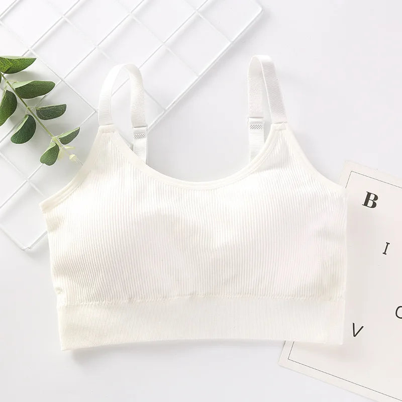 Wireless Cotton Tube Top Bra
