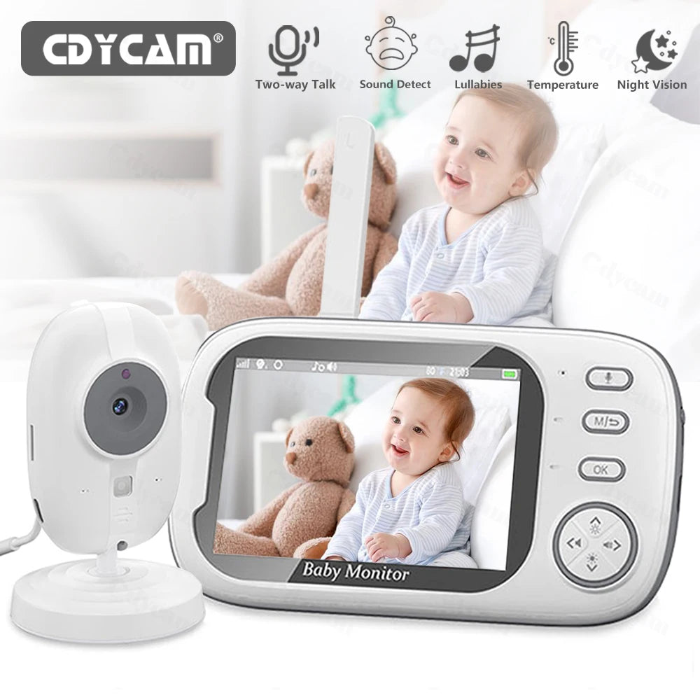 Video Baby Monitor with Night Vision and Two-Way Audio, main unit