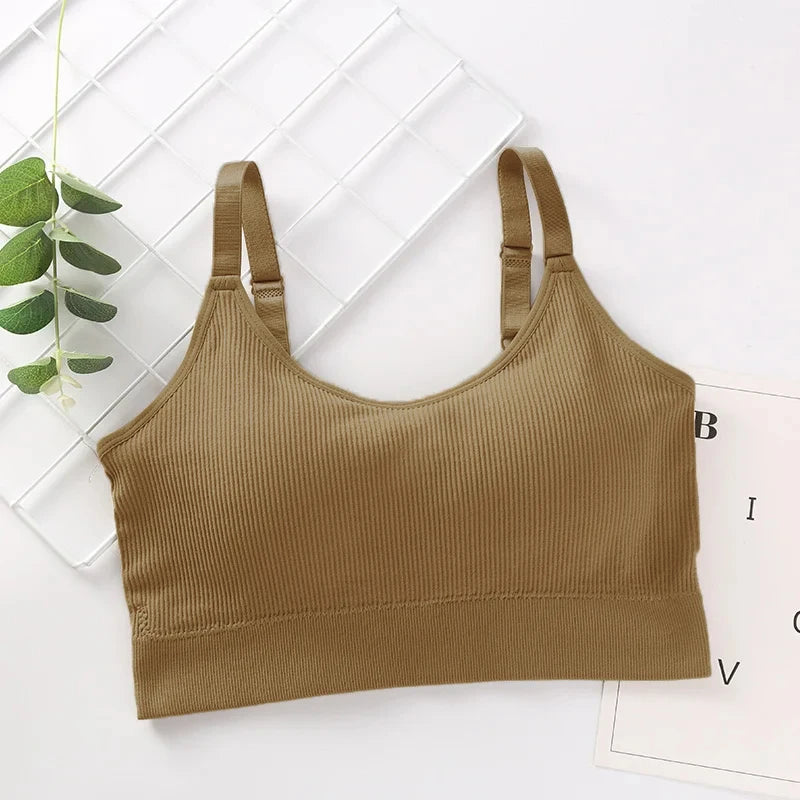 Wireless Cotton Tube Top Bra