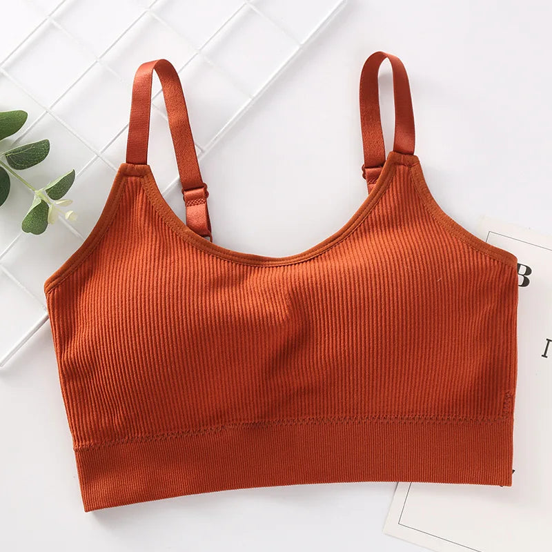 Wireless Cotton Tube Top Bra