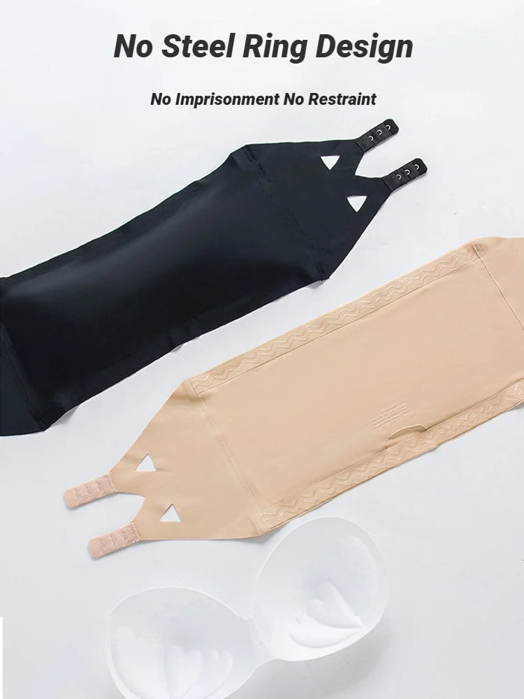 Seamless Strapless Bandeau Bra, front view