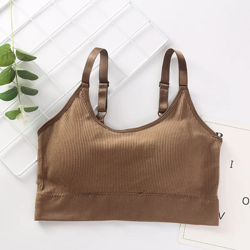Wireless Cotton Tube Top Bra