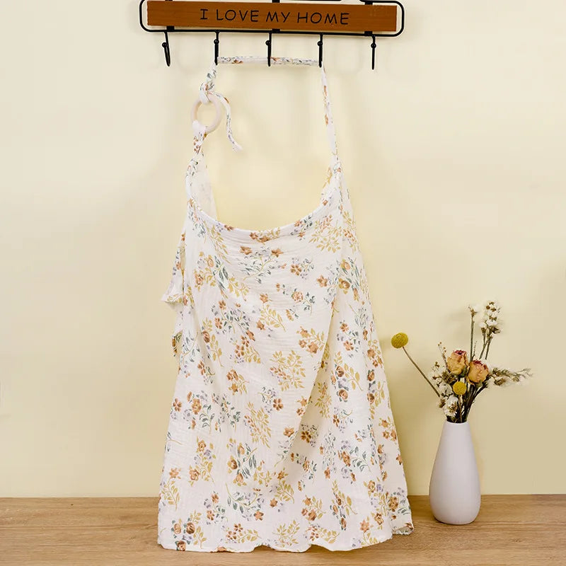 Nursing cover shown in bear head print